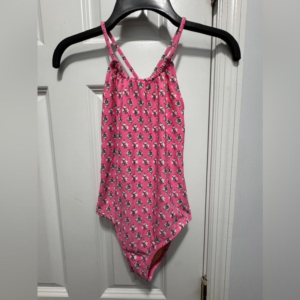 Crewcuts Pink Floral One-Piece Swimsuit